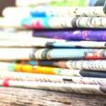 Newspaper in the Garden