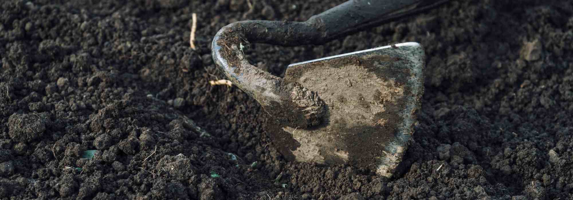 What is a rake or a hoe used for?