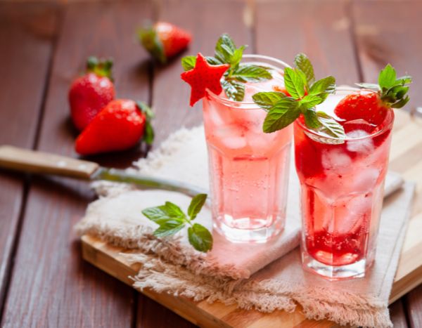 Zero waste: making syrup from strawberry tops