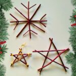 How to make pretty twig stars to decorate a Christmas tree?