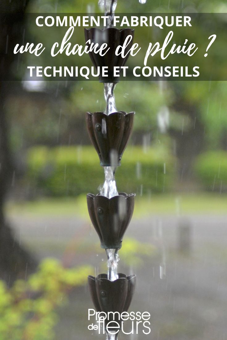 promesse de fleurs rain chain