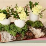 Garden flowers and egg shells: how to make a springtime Easter decoration?