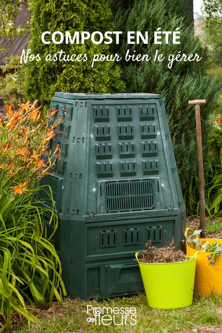 Our tips for successfully managing your compost in summer During the summer, it is important to pay special attention to your compost to ensure it remains healthy and productive. Here are some tips to help you maintain your compost during the warmer months:
1. **Keep it moist**: In hot weather, compost can dry out quickly. Make sure to water your compost regularly to keep it moist, but not waterlogged.
2. **Turn it regularly**: Turning your compost regularly helps aerate it and speed up the decomposition process. In summer, you may need to turn it more frequently to prevent it from overheating.
3. **Add "green" and "brown" materials**: Balance the carbon-rich "brown" materials (such as dried leaves or straw) with nitrogen-rich "green" materials (such as grass clippings or kitchen scraps) to maintain a healthy compost pile.
4. **Shade it**: If possible, place your compost bin in a shaded area to prevent it from drying out too quickly in the sun.
5. **Cover it**: Use a lid or a tarp to cover your compost to retain moisture and prevent it from getting too wet during summer rains.
6. **Watch out for pests**: In warmer weather, pests may be more attracted to your compost. Keep an eye out for any signs of pests and take measures to control them if necessary.
By following these tips, you can ensure that your compost remains active and produces nutrient-rich compost for your garden throughout the summer months.