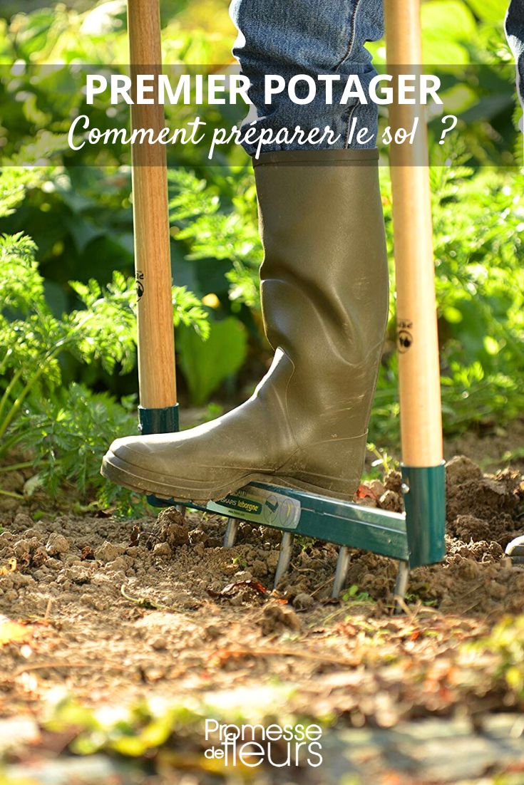 Preparing the soil for the vegetable garden