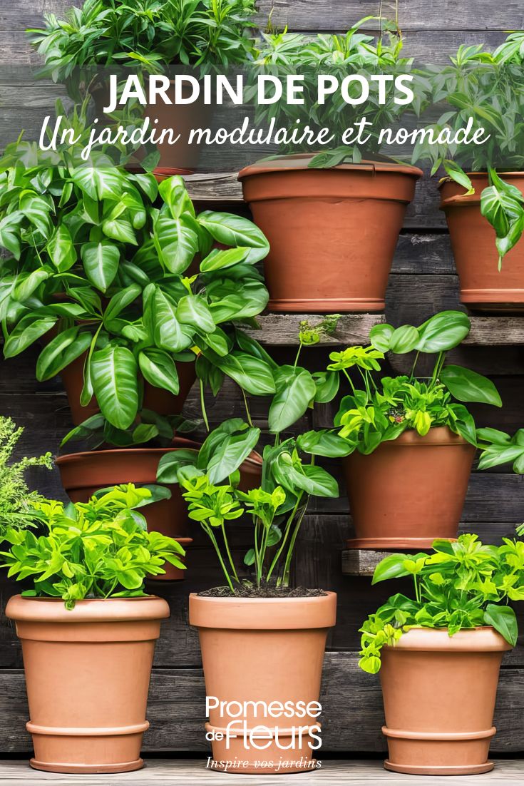 pot garden – a modular and portable garden Potscaping