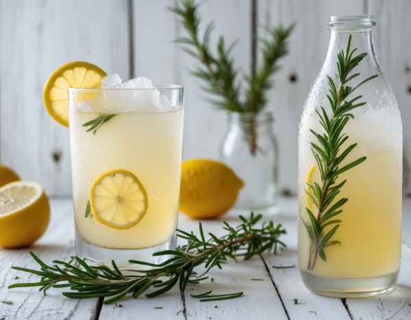 Homemade rosemary lemonade: a refreshing and natural drink