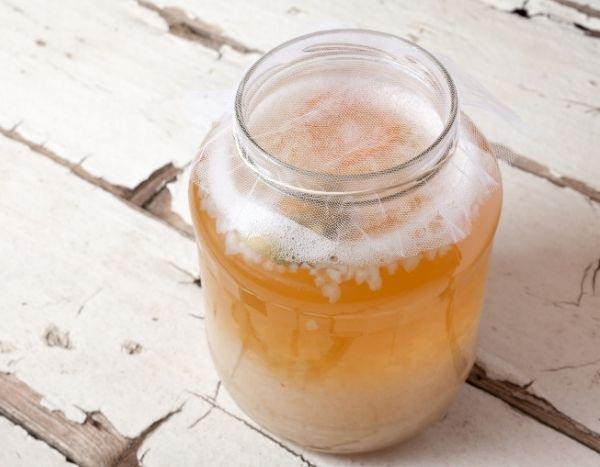 Le kéfir de fruits (ou water kefir) est une boisson fermentée pétillante, légèrement acidulée et probiotique, obtenue grâce à des grains de kéfir (symbiose de levures et bactéries). Voici une méthode simple pour en faire chez vous.

Ingrédients et matériel
- Grains de kéfir de fruits : 2–4 cuillères à soupe pour 1 litre d’eau.
- Eau non chlorée (eau de source ou eau du robinet filtrée et décantée) : 1 litre.
- Sucre : 50–70 g (3–4 c. à soupe) par litre. Sucre de canne blanc fonctionne bien ; vous pouvez ajouter 1 c. à café de mélasse ou un morceau de figue sèche pour les minéraux.
- Une pincée de sel marin non iodé.
- 1 ou 2 figues sèches ou une tranche de citron non traité (facultatif, pour mineraux et goût).
- Un bocal en verre d’environ 1–1,5 L.
- Couvercle respirant (mousseline, tissu fin) et élastique, ou couvercle non hermétique.
- Passoire en plastique (éviter tamis métallique prolongé).
- Cuillère en bois ou plastique.
- Bouteilles fermées (type bouteilles à bouchon mécanique) pour la seconde fermentation.

Étapes — fermentation primaire
1. Dissoudre le sucre : chauffez un peu d’eau pour y dissoudre le sucre, ajoutez la pincée de sel. Complétez avec le reste d’eau froide jusqu’à 1 litre. Laisser refroidir à température ambiante (30 °C max).
2. Mettre les grains : versez l’eau sucrée tiède dans le bocal, ajoutez les grains de kéfir et, si vous le souhaitez, la figue sèche ou la tranche de citron.
3. Couvrir et laisser fermenter : couvrez le bocal avec un tissu et un élastique (ou un couvercle légèrement posé) et laissez fermenter à température ambiante, à l’abri du soleil, pendant 24 à 48 heures. Durée courte = boisson plus sucrée, durée longue = plus acide et moins sucré.
4. Goûter : après 24 h, goûtez ; poursuivez si vous souhaitez plus d’acidité.

Récupération des grains et seconde fermentation (carbonatation et aromatisation)
5. Séparer : filtrez la boisson avec la passoire en plastique pour récupérer les grains. Ne pas utiliser d’ustensile métallique pendant longtemps.
6. Remettre les grains au travail : placez les grains dans un nouveau litre d’eau sucrée pour relancer une nouvelle fermentation.
7. Aromatiser et mettre en bouteilles : versez la boisson filtrée dans des bouteilles hermétiques, ajoutez fruits, jus (ex. morceaux de framboise, gingembre, tranche d’orange) pour parfumer. Fermentez 24–48 h à température ambiante pour développer la carbonatation.
8. Réfrigérer : mettez les bouteilles au réfrigérateur pour ralentir la fermentation et boire frais. Ouvrez prudemment (libérez la pression progressivement).

Conseils et bonnes pratiques
- Eau : évitez eau chlorée. Si vous n’avez que de l’eau du robinet, laissez reposer 24 h ou faites bouillir puis refroidir.
- Sucre : la quantité peut varier selon goût et activité des grains. Les grains « mangent » le sucre ; la boisson finale contient moins de sucre que la solution initiale.
- Température idéale : 20–28 °C. Trop froid = fermentation lente ; trop chaud = risque d’endommager les grains.
- Métal : éviter contacts prolongés avec métal ; cuillère en bois/plastique et passoire plastique préférables.
- Nettoyage : bocaux et bouteilles propres, mais pas nécessaire de stériliser systématiquement. Si problème (moisissure), nettoyez soigneusement et jetez grains contaminés.
- Mouldes et sécurité : si vous voyez moisissure (fuzzy, colorée) ou odeur putride, jetez boisson et grains. Ne pas consommer.
- Rincage des grains : pas nécessaire à chaque cycle ; ne rincez qu’en cas d’odeur ou lors d’un changement important de sucre.
- Stockage des grains : pour pause courte (1–2 semaines), placez-les dans de l’eau sucrée au réfrigérateur. Pour plus long, déshydrater ou congeler suivant protocoles spécifiques.
- Dépannage :
  - Boisson trop sucrée : prolonger la fermentation ou ajouter quelques grains.
  - Trop alcoolisée/acidulée : réduire durée de fermentation ou mettre en réfrigérateur plus tôt.
  - Grains qui diminuent : apporter parfois une petite cuillère de mélasse ou changer type de sucre temporairement pour les fortifier.

Précautions
- Les boissons fermentées contiennent de faibles quantités d’alcool et des micro-organismes vivants. Si vous êtes immunodéprimé, enceinte ou avez des soucis de santé, consultez un professionnel de santé avant consommation.
- Respectez l’hygiène et surveillez visuellement et olfactivement pour détecter altérations.

Voilà — avec ces bases vous pouvez expérimenter saveurs et temps de fermentation pour obtenir un kéfir de fruits à votre goût. Souhaitez-vous une recette précise avec proportions pour une bouteille aromatisée (par ex. gingembre-citron) ?