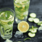 Homemade heatwave drink: mint, cucumber and lemon-infused water