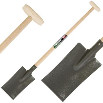 Polet Steel Garden Spade with Epoxy Finish