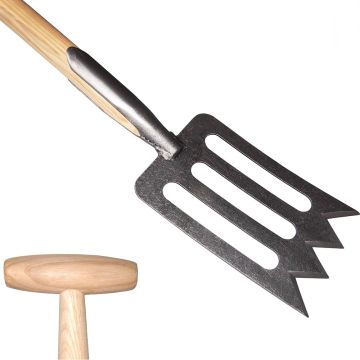 Traditional spork-shaped spade by De Pypere