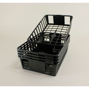 Black tray for 6 pots 8 x 8 x 7cm (3in) - sold in packs of 5