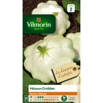 Squash White Scallop Croblan - Vilmorin Seeds