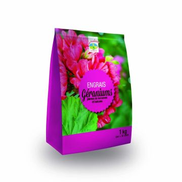 Geranium Fertilizer NPK 10-10-17 + 3MgO in a 1Kg Mini-pack