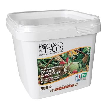 Promesse de Fleurs fertiliser for tomatoes and fruiting vegetables, 500g box