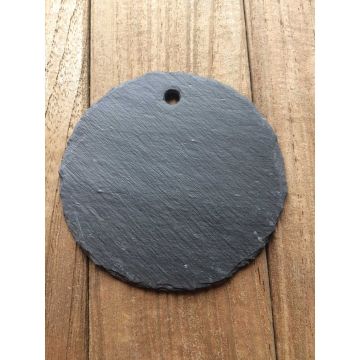 Comptoir Botanique Round Slate Hanging Plant Label Ø9cm (4in)