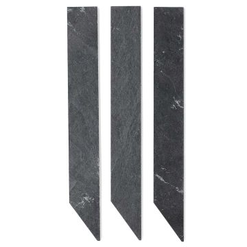 Rectangular slanted slate plant label 3 x 24 cm