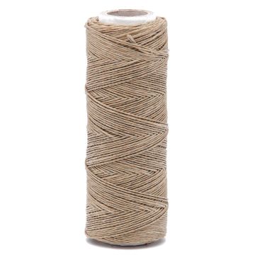 La Cordeline Ecru Linen Twine + Metal Wire 200g Roll with Metal Hook Ø1.5mm (0in) ±120m (394ft)