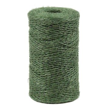 Natural jute twine reinforced with steel wire - 250g roll ±190m (623ft) Ø1.4mm (0in)