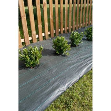 Brown woven 90g/m² polypropylene mulch fabric