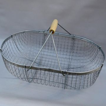 Galvanised Harvest Basket