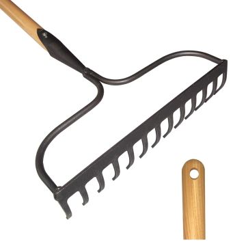 Traditional garden rake by De Pypere