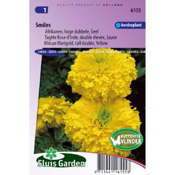 African Marigold Smiles Seeds - Tagetes erecta