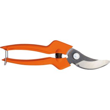 Lightweight orange Bahco PG-12-F pruning shears