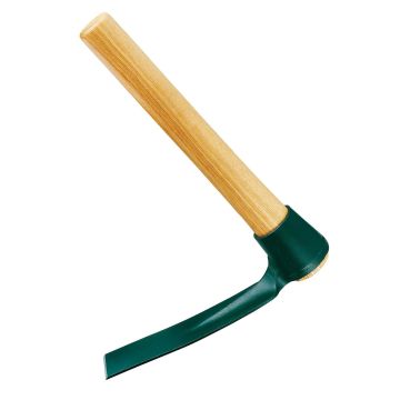 Wooden-handled Leborgne planting mattock