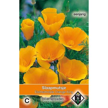 California Poppy Orange King Seeds - Eschscholzia californica