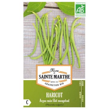 Argus Bio Dwarf Snap Bean - Ferme de Sainte Marthe seeds
