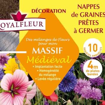 Medieval Flowerbed Mix - seed fabric