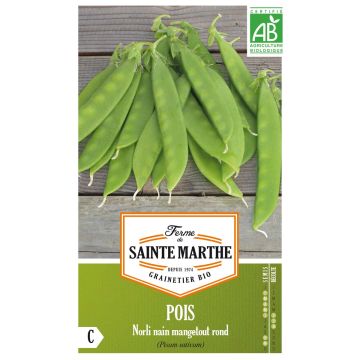 Dwarf Mangetout Pea Norli - Ferme de Sainte Marthe Seeds