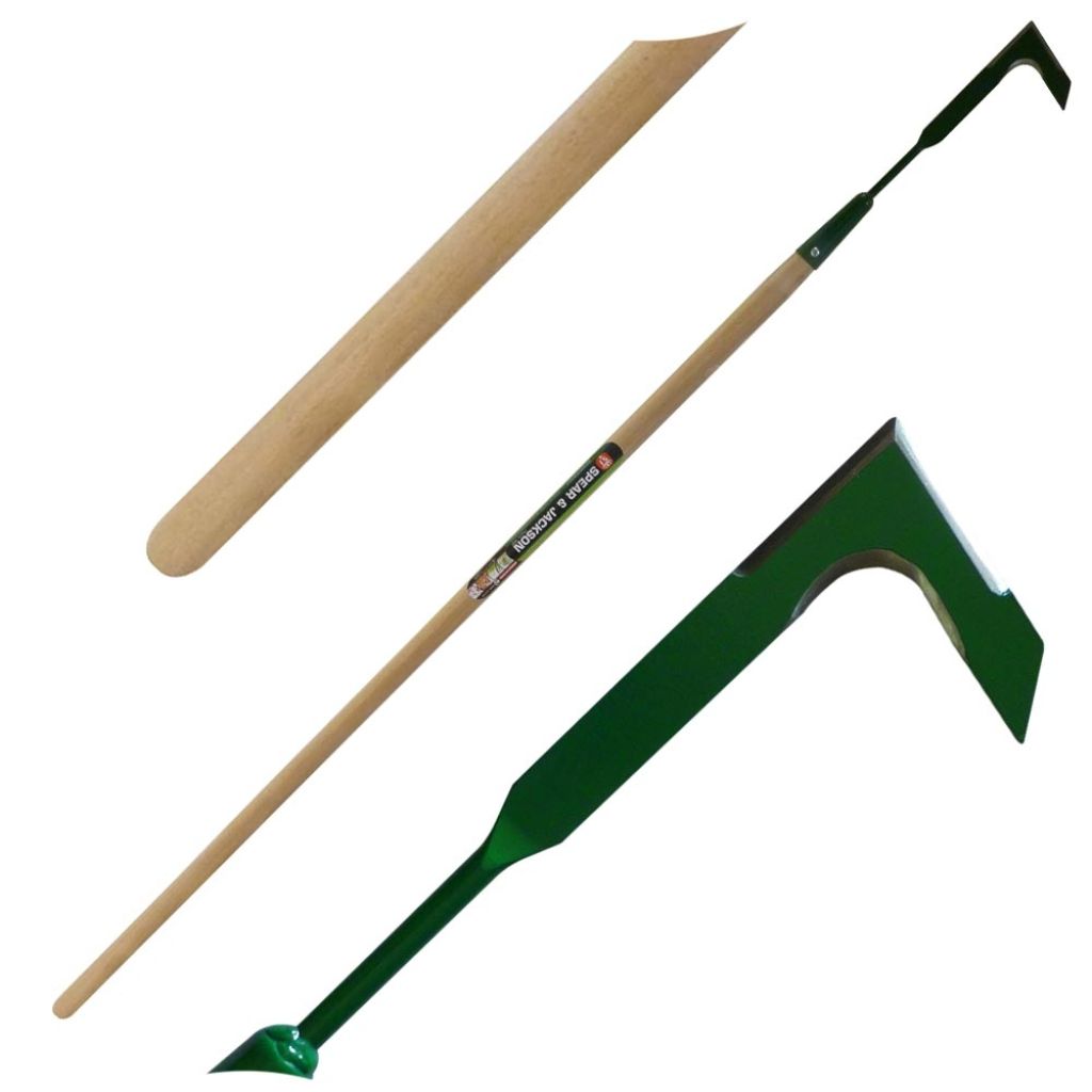Spear & Jackson weeding knife with a long wooden handle