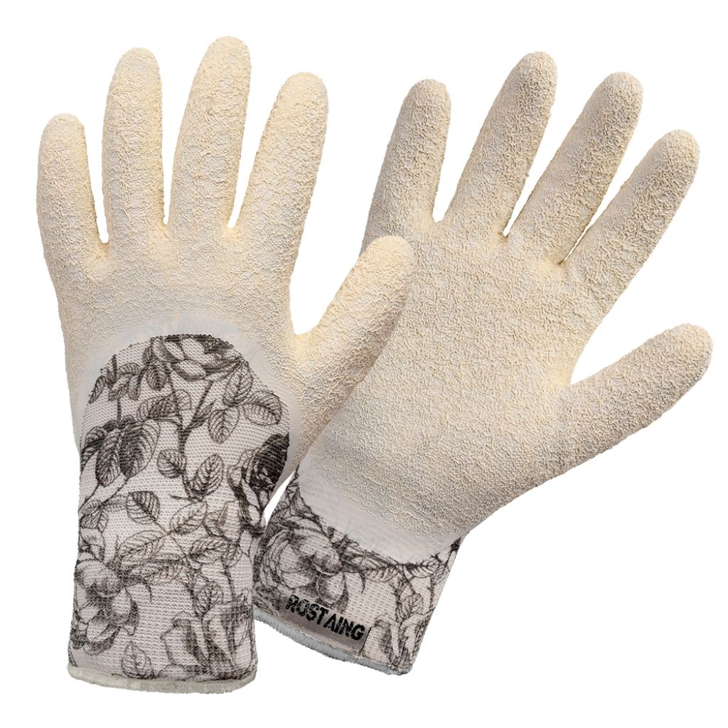 Gants de jardin résistants Rostaing Flower blanc - différentes tailles disponibles