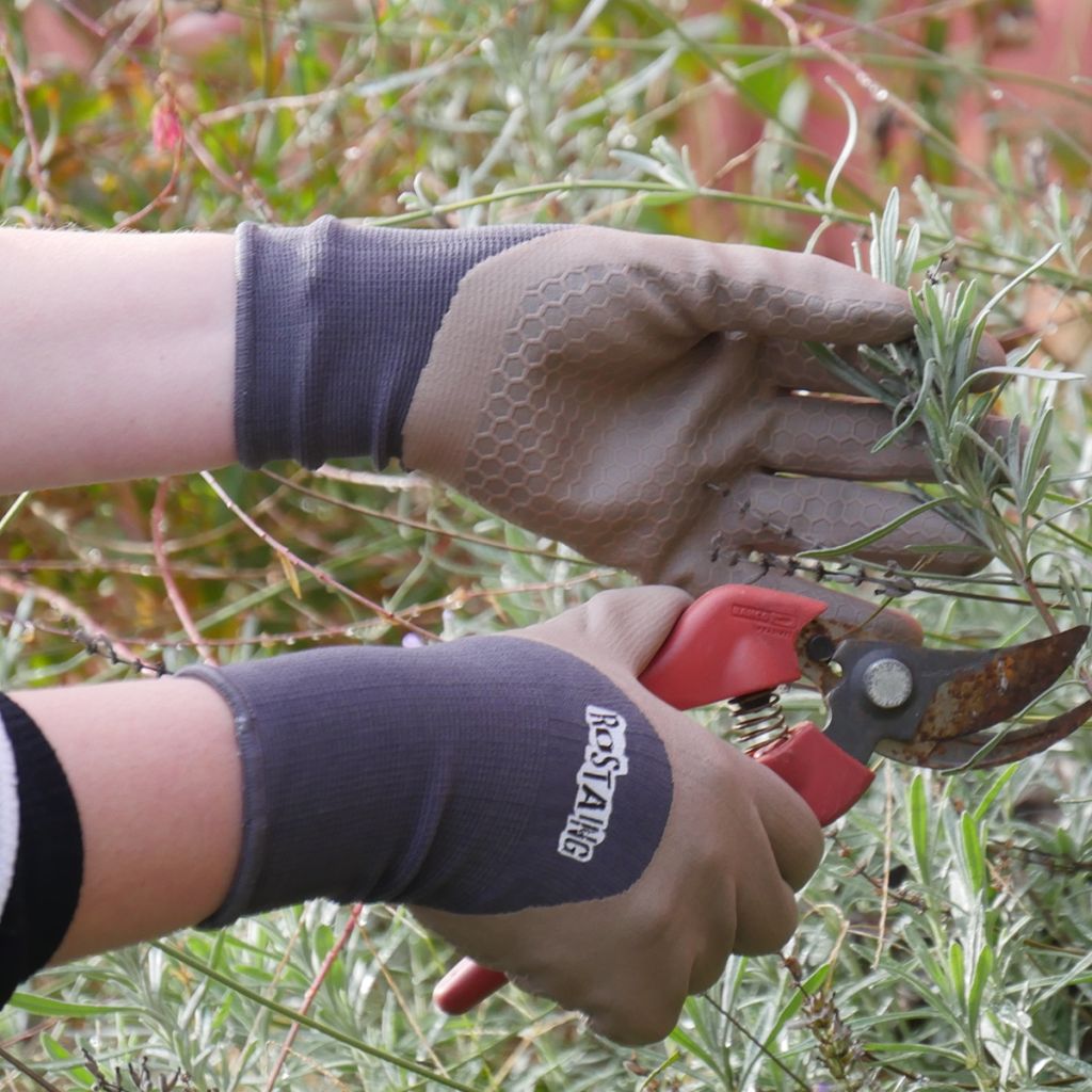 Gants de jardin résistants Rostaing One4all noir - différentes tailles disponibles