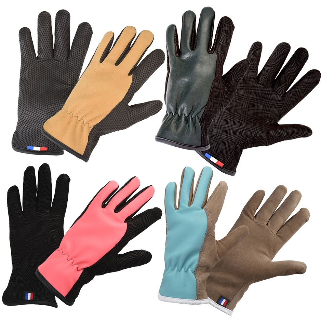 Gants de jardin résistants cuir éco-conçu Rostaing Frenchie - différentes tailles disponibles