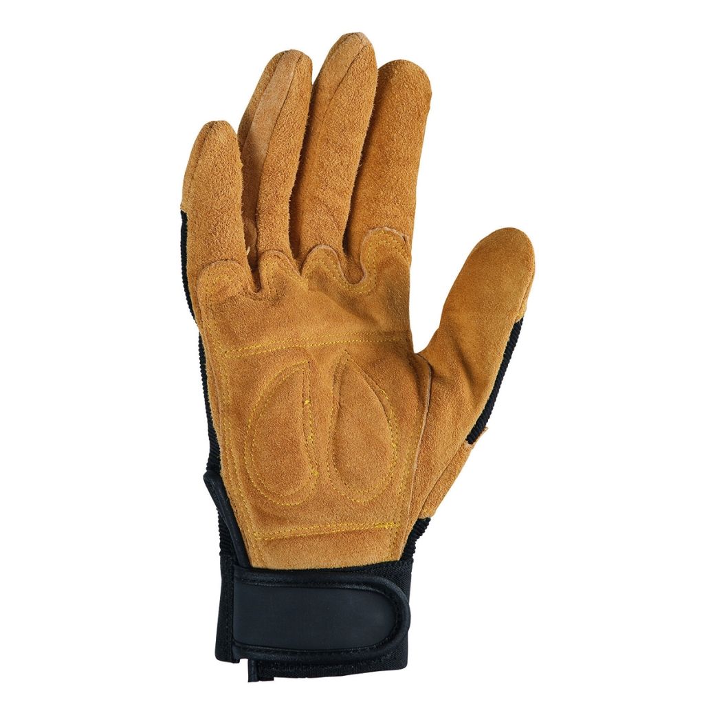 Gants paume cuir pour travaux au jardin Control marron - différentes tailles disponibles