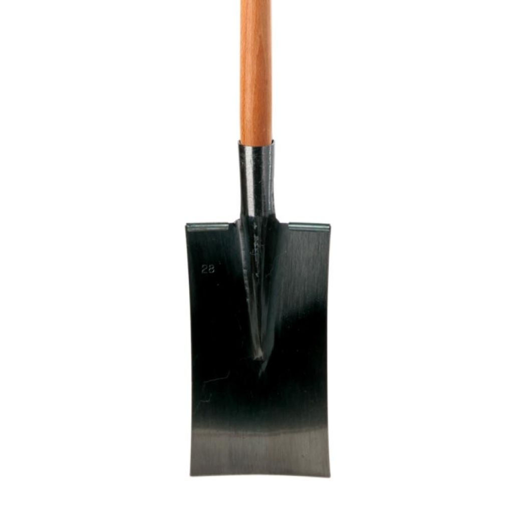 Polished 28 cm narrow spade with wooden handle from Spear & Jackson