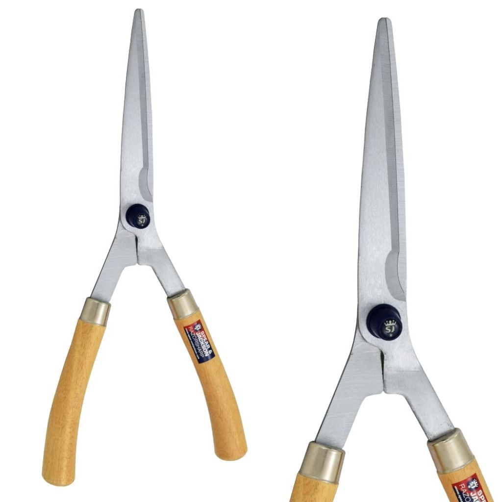 Spear and Jackson traditional pruning shears with rounded wooden handles