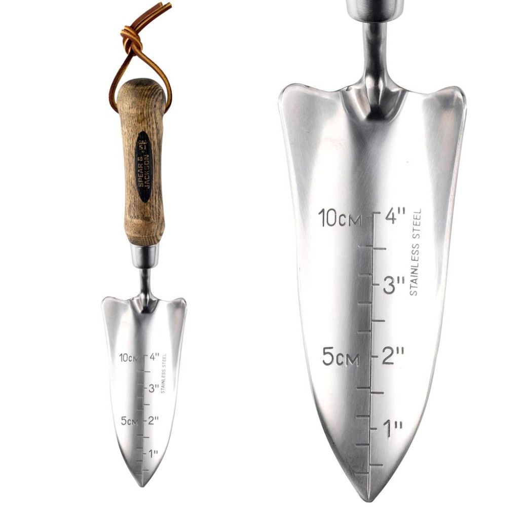 Spear & Jackson graduated narrow traditional stainless steel trowel