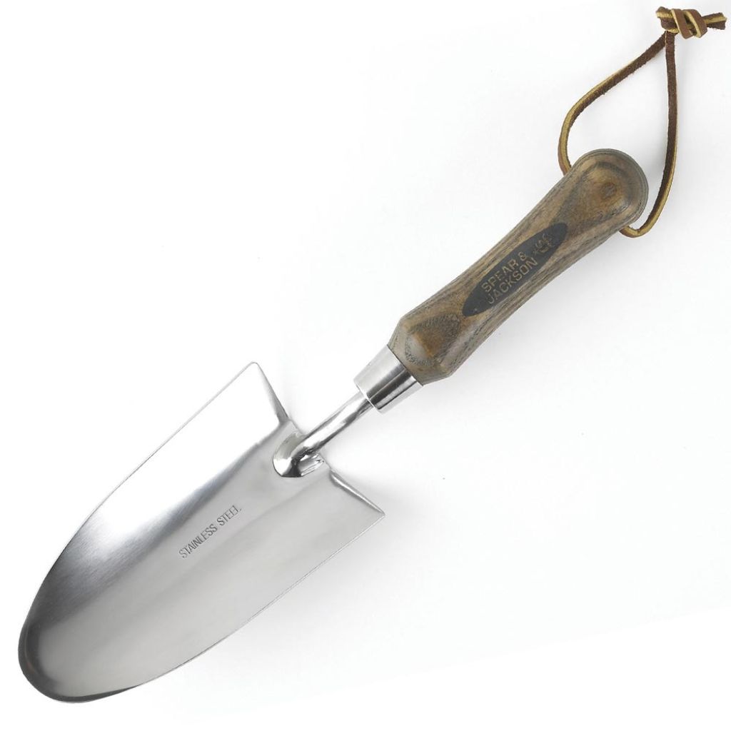Traditional polished steel trowel by Spear & Jackson