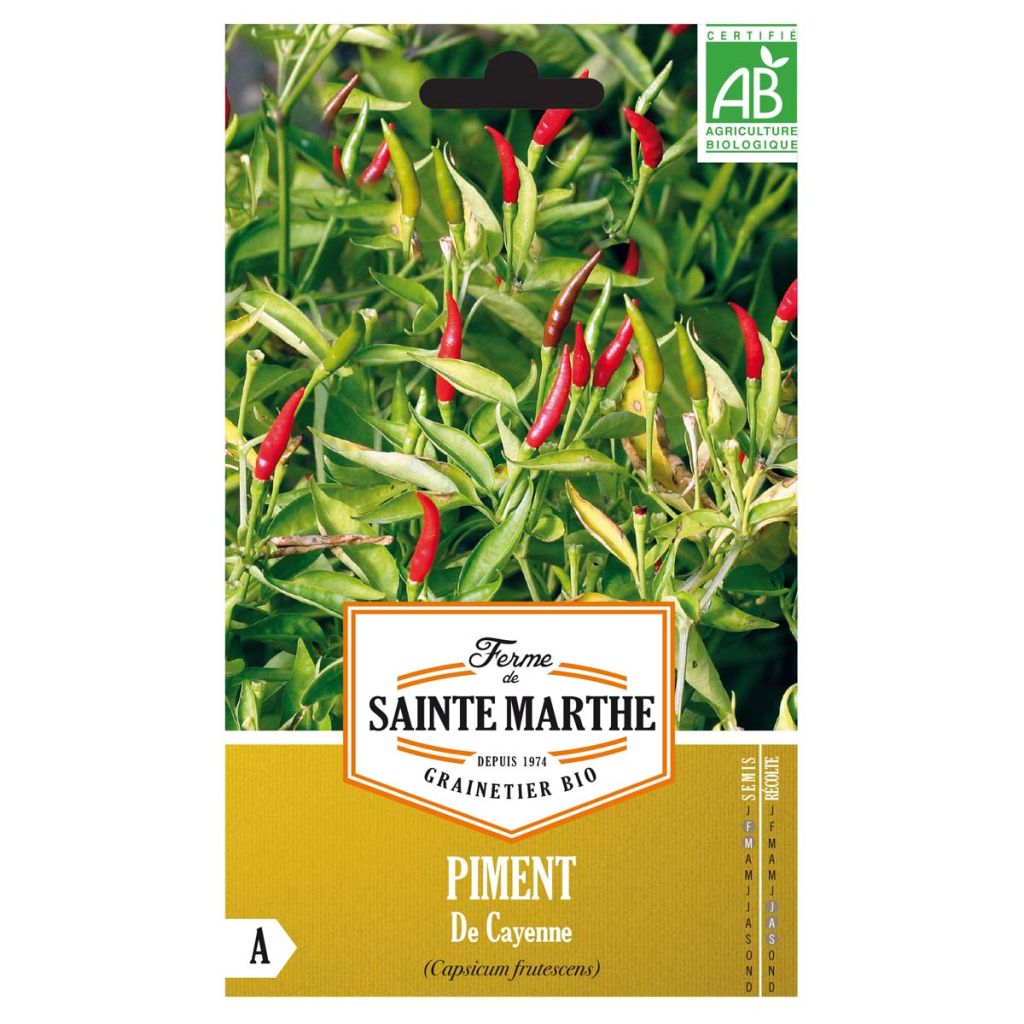 Piment de Cayenne Bio - Ferme de Sainte Marthe