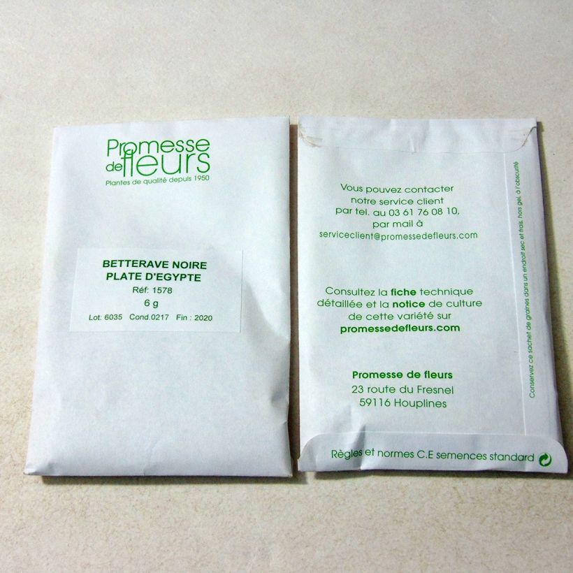 Example of Beta vulgaris 'Kahira' - Egyptian Beetroot per pack of 250 seeds (6g) specimen as delivered