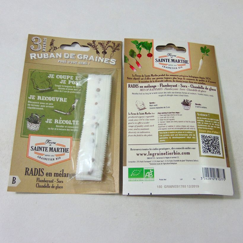 Example of Mix Radish per 1 g seed pack specimen as delivered