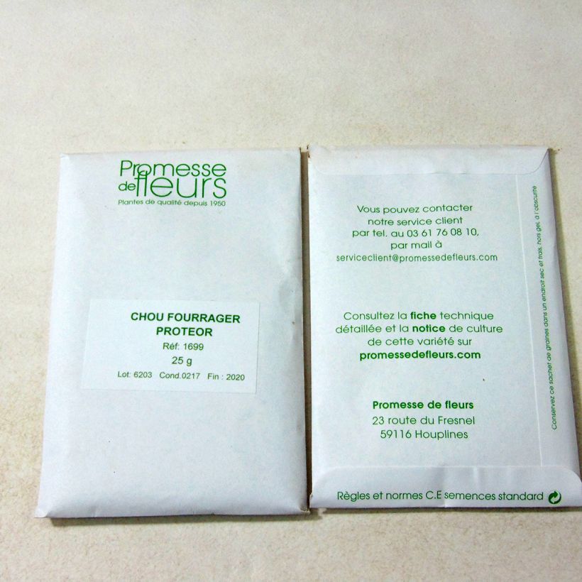 Example of Kale Proteor - Brassica oleracea per pack of 5000 seeds (25g) specimen as delivered