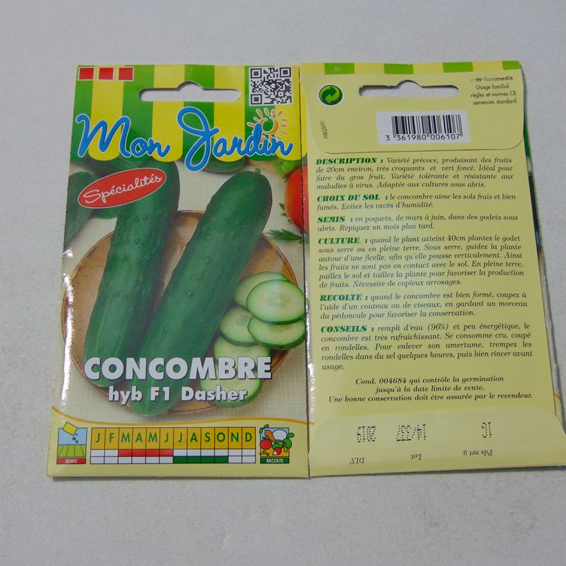 Example of Cucumber Dasher F1 - Cucumis sativus specimen as delivered