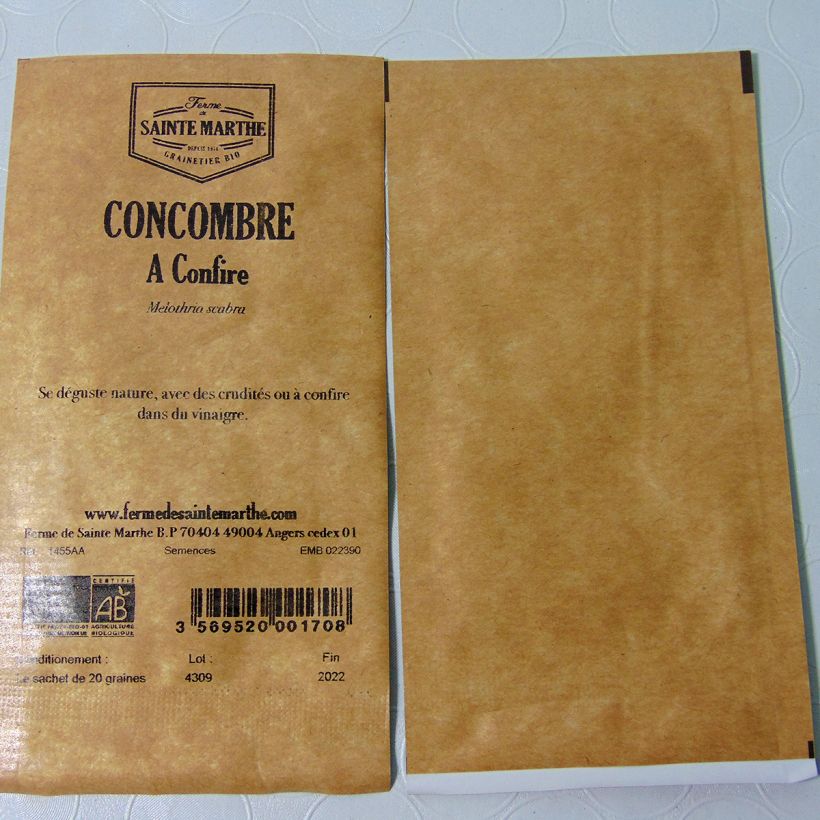 Example of Melothria scabra -  Ferme de Sainte Marthe Seeds per pack of 20 seeds specimen as delivered