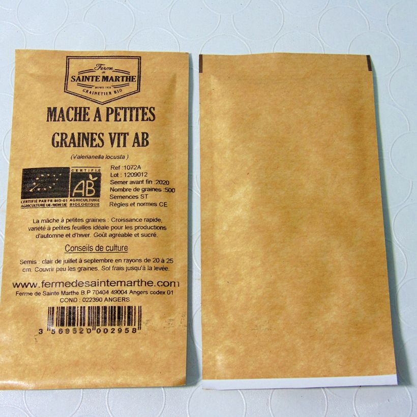 Example of Lambs Lettuce Vit - Ferme de Sainte Marthe Seeds per pack of 500 seeds (1g) specimen as delivered