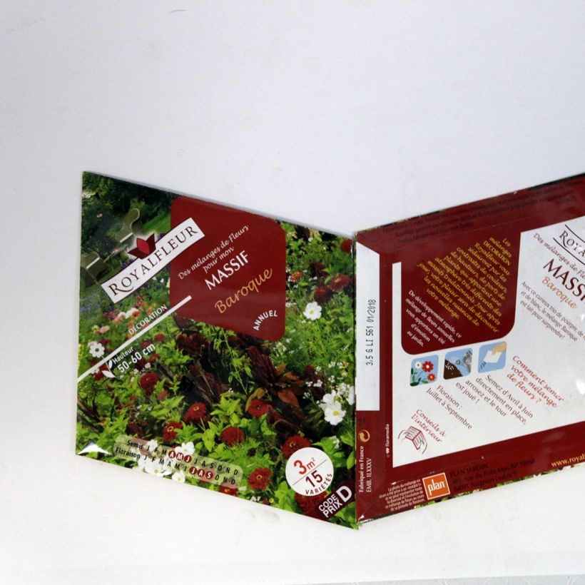 Example of Baroque Flowerbed Mix - 3m2 Packet Seeds specimen as delivered