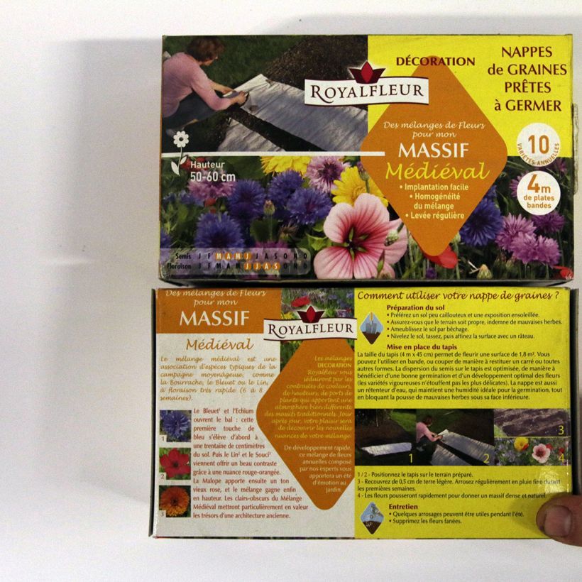Example of Medieval Flowerbed Mix - seed fabric Seeds specimen as delivered